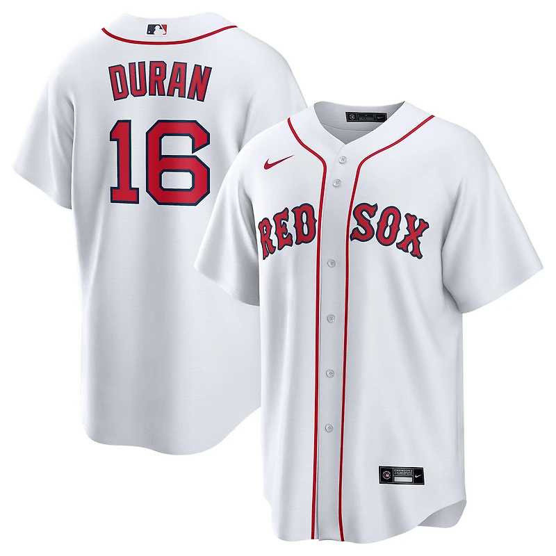 Maillot réplique domicile Nike Jarren Duran blanc des Red Sox de Boston pour homme