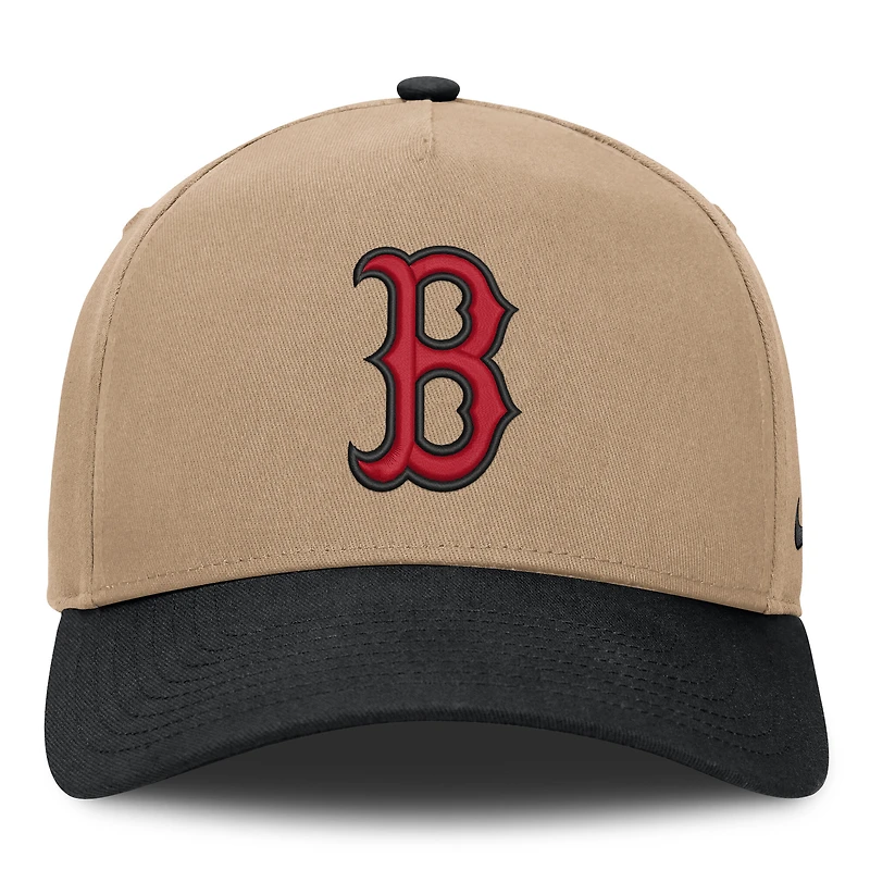Men's Nike Khaki/Black Boston Red Sox Rise A-Frame Adjustable Hat