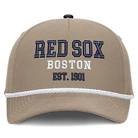 Casquette Nike kaki Boston Red Sox pour homme, modèle ajustable à taille haute, spéciale fête des pères
