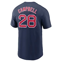 Men's Nike Kristian Campbell Navy Boston Red Sox Fuse Name & Number T-Shirt