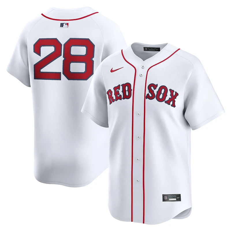 Maillot Nike Kristian Campbell blanc domicile des Red Sox de Boston pour homme