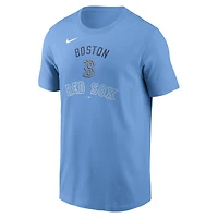 T-shirt Nike bleu clair pour homme des Boston Red Sox Early Innings Stack