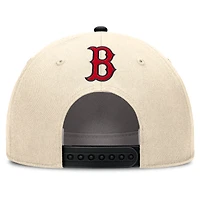 Men's Nike Natural/Black Boston Red Sox Cooperstown Collection Rise Adjustable Hat