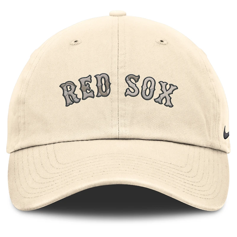 Men's Nike Natural Boston Red Sox Camo Pack Club Adjustable Hat