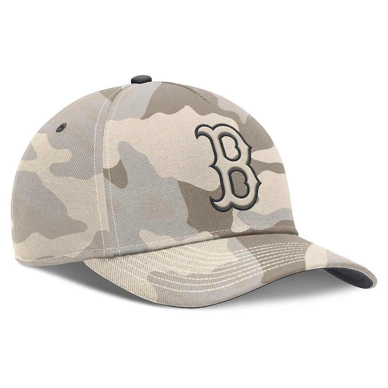 Men's Nike Natural Boston Red Sox Camo Pack Rise Adjustable Hat