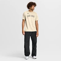 Men's Nike Natural Boston Red Sox Wordmark Tri-Blend T-Shirt
