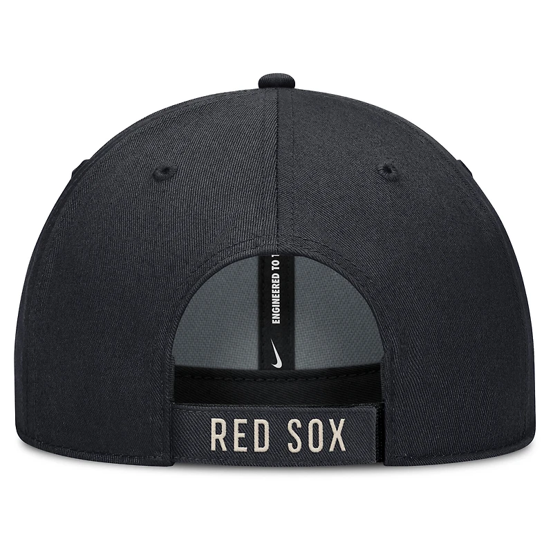 Men's Nike Navy/Natural Boston Red Sox Statement Club Performance Adjustable Hat