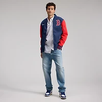 Men's Nike Navy/Red Boston Red Sox Authentic Collection Dugout Relaxed Full-Zip Bomber Jacket