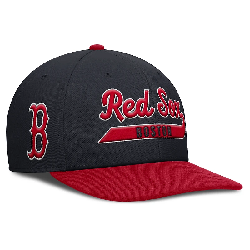 Casquette Nike Pro Performance Snapback bleu marine/rouge Boston Red Sox pour homme