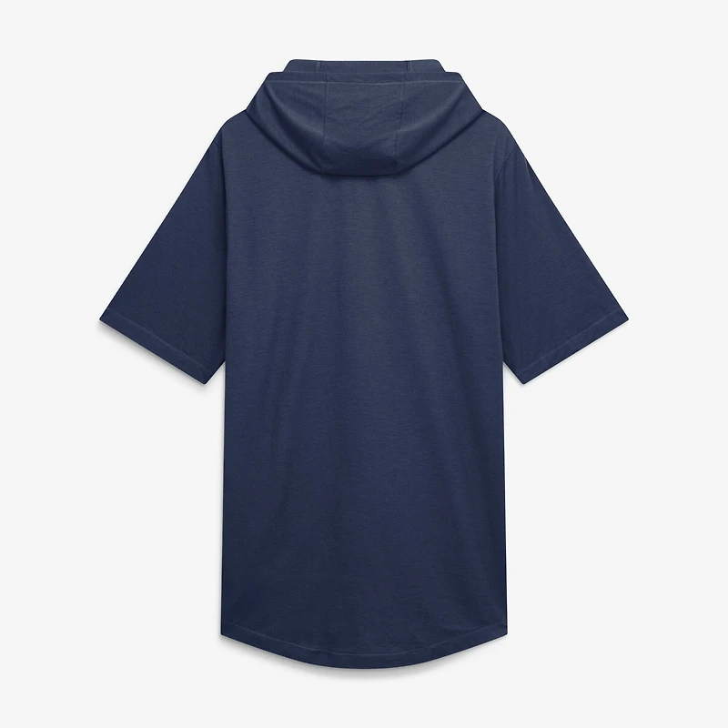 Men's Nike Navy Boston Red Sox Arched Wordmark Tri-Blend Hooded T-Shirt