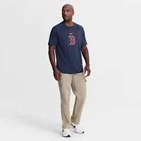 Men's Nike Navy Boston Red Sox Authentic Collection Batting Practice Pre-Game Raglan Dri-FIT Top