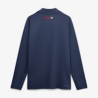 Pull-over Nike Boston Red Sox Authentic Collection Dri-FIT à demi-zip bleu marine pour homme