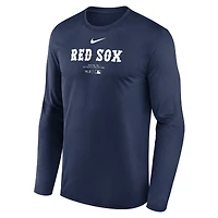 Men's Nike Navy Boston Red Sox Authentic Collection Performance Long Sleeve T-Shirt