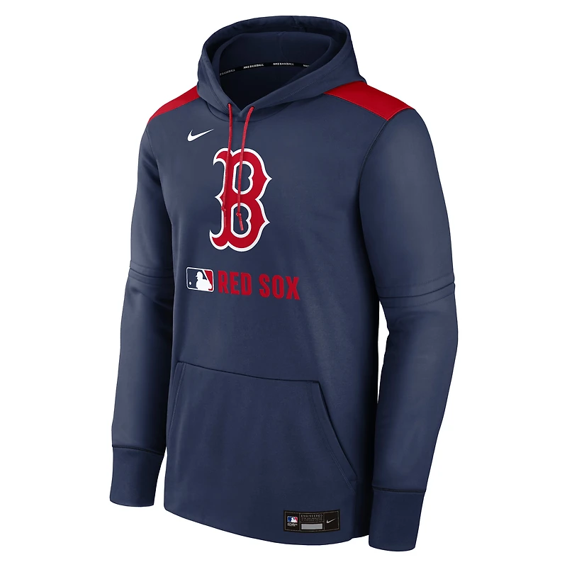 Men's Nike Navy Boston Red Sox Authentic Collection Performance Pullover Hoodie