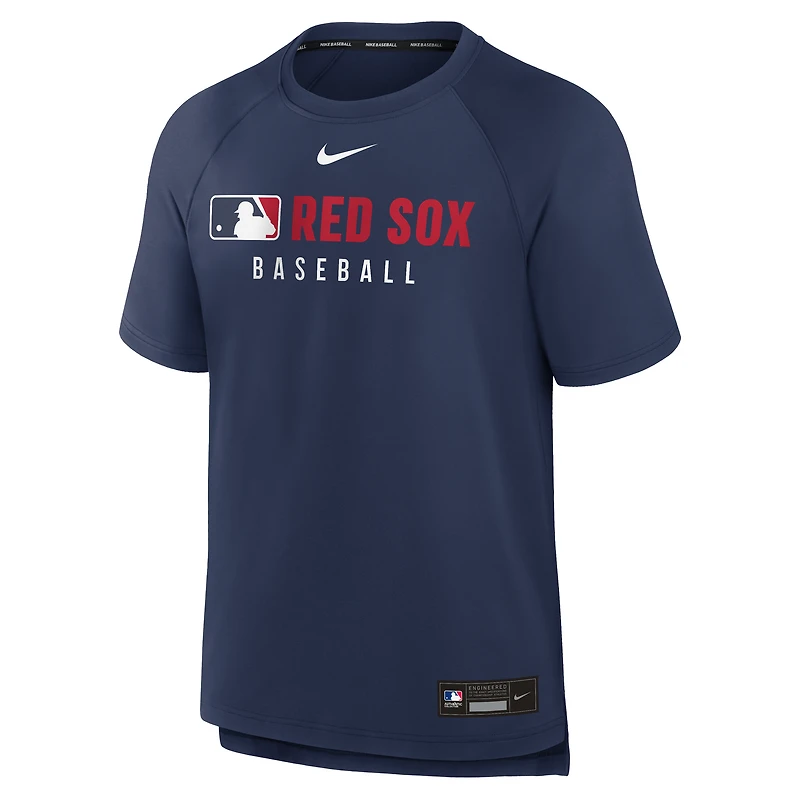Men's Nike Navy Boston Red Sox Authentic Collection Pregame Raglan Dri-FIT T-Shirt