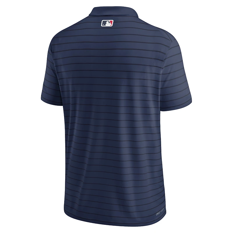 Polo à rayures Nike pour homme, bleu marine, Boston Red Sox, collection authentique, Victory Performance