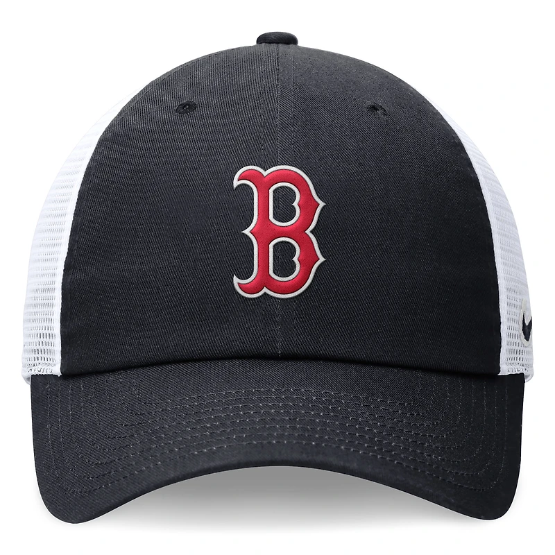Casquette ajustable Nike pour homme, bleu marine, Boston Red Sox Club Trucker