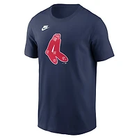 T-shirt avec logo de l'équipe Nike des Red Sox Boston pour homme, bleu marine, collection Cooperstown