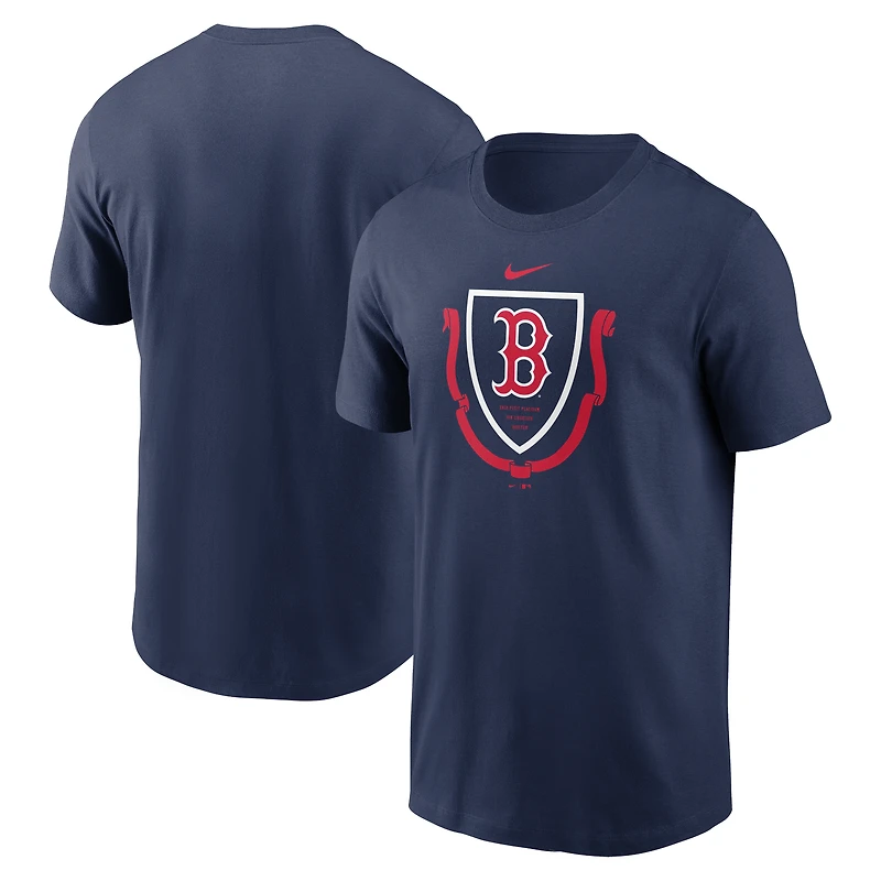 T-shirt Nike bleu marine avec écusson des Red Sox de Boston pour homme