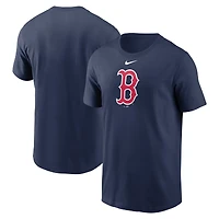 T-shirt Nike pour homme, bleu marine, Boston Red Sox Fuse, grand logo