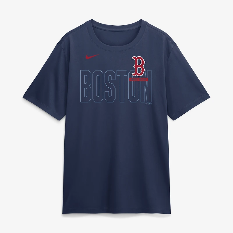 T-shirt Nike Dri-FIT bleu marine Boston Red Sox Knockout Team Legend pour homme