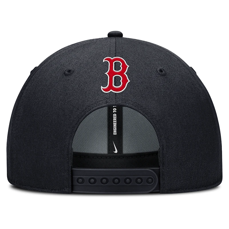 Casquette ajustable Nike Boston Red Sox Rise Gaberdine pour homme bleu marine