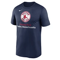 T-shirt Nike bleu marine Boston Red Sox Stadium Legend Performance pour homme