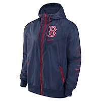 Men's Nike Navy Boston Red Sox Windrunner Raglan Full-Zip Windbreaker