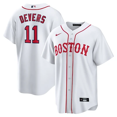Maillot de joueur réplique officiel des Boston Red Sox 2021 Patriots' Day pour homme Nike Rafael Devers blanc