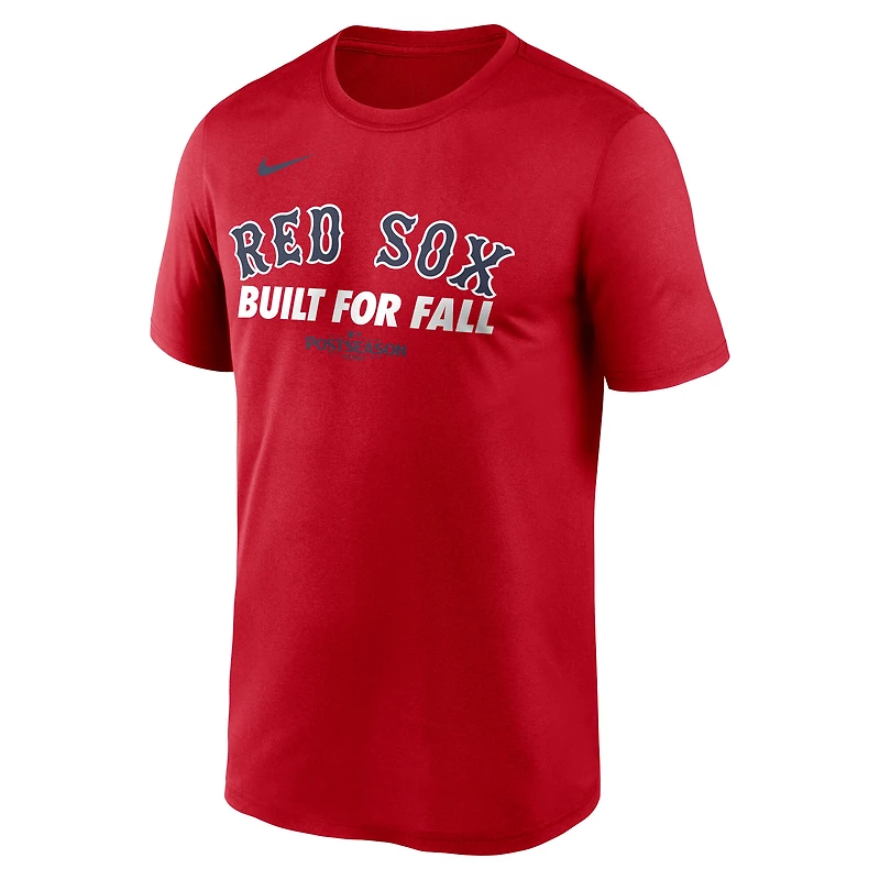 Men's Nike Red Boston Sox 2025 MLB Postseason Authentic Collection Legend Dri-FIT T-Shirt