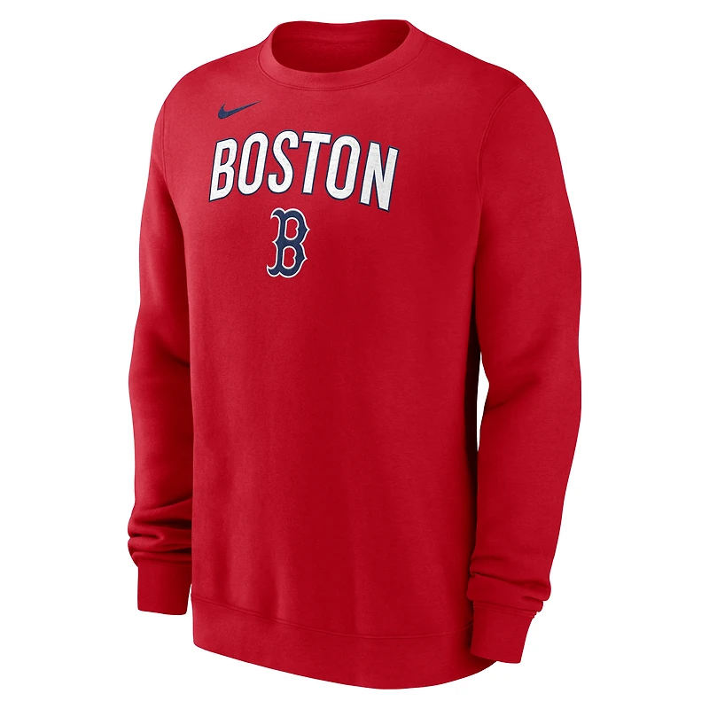 Sweat-shirt Nike rouge des Boston Red Sox pour homme
