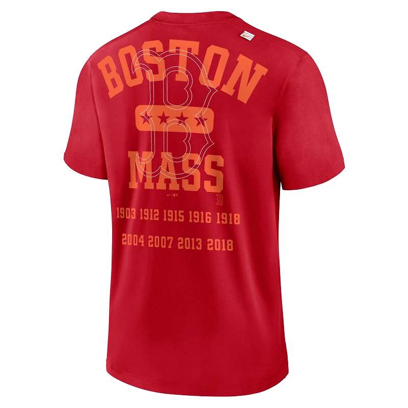 T-shirt Nike Boston Red Sox Statement Game Over rouge pour homme