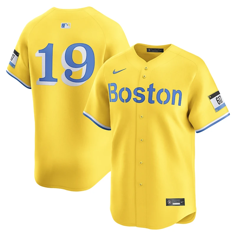 Maillot Nike Roman Anthony Gold Boston Red Sox City Connect Limited pour homme