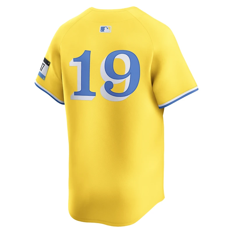 Maillot Nike Roman Anthony Gold Boston Red Sox City Connect Limited pour homme