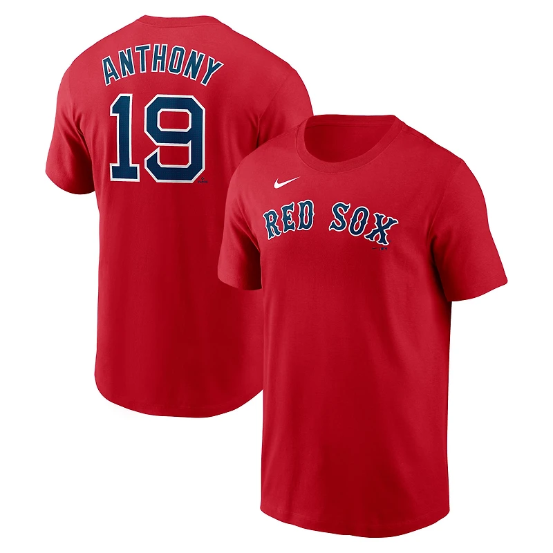 T-shirt Nike Roman Anthony rouge Boston Red Sox Fuse pour homme avec nom et numéro