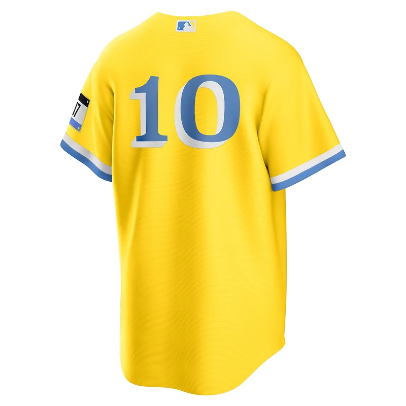 Maillot de joueur Nike Trevor Story or Boston Red Sox City Connect pour homme