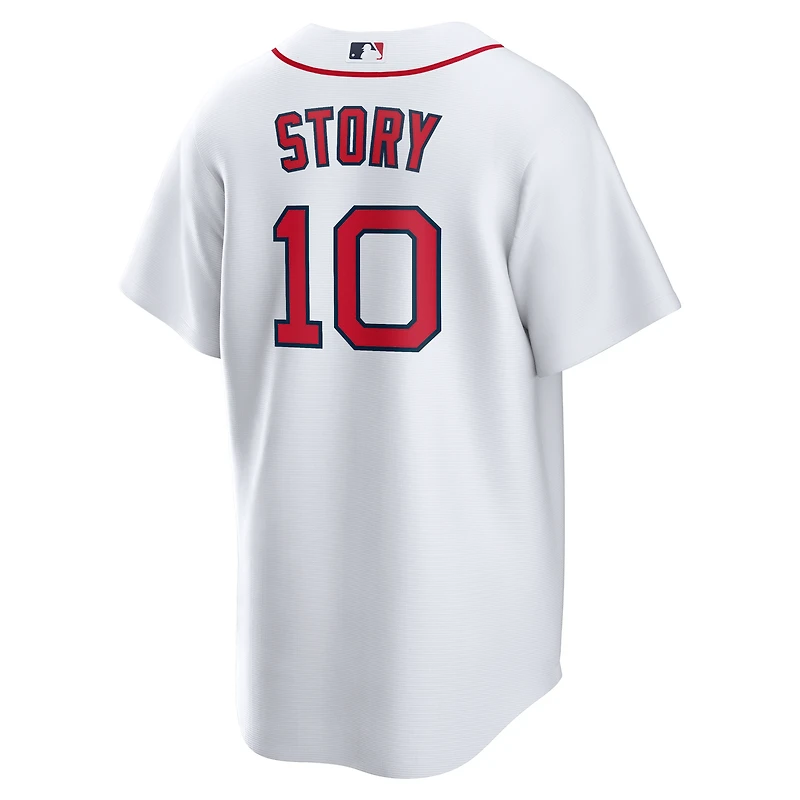Maillot Nike Trevor Story blanc pour homme, réplique domicile des Red Sox de Boston