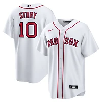 Maillot Nike Trevor Story blanc pour homme, réplique domicile des Red Sox de Boston