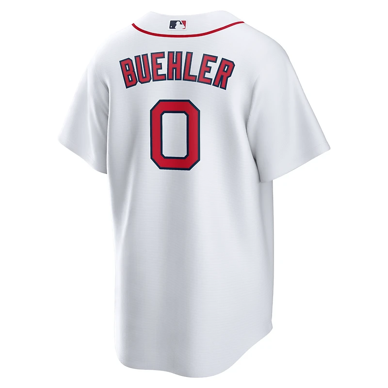 Maillot Nike Walker Buehler blanc pour homme, réplique domicile des Red Sox de Boston