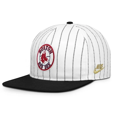 Men's Nike White/Black Boston Red Sox Cooperstown Collection Pro Adjustable Hat