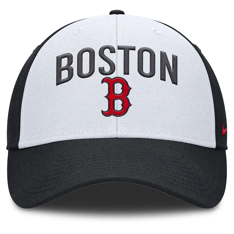 Men's Nike White/Navy Boston Red Sox Club Performance Adjustable Hat