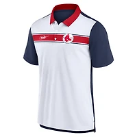 Polo Boston Red Sox Rewind Stripe Homme Blanc/Bleu Marine Nike