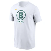 T-shirt Nike blanc Boston Red Sox 2025 City Connect pour homme avec grand logo