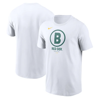T-shirt Nike blanc Boston Red Sox 2025 City Connect pour homme avec grand logo