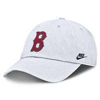 Casquette ajustable Nike blanche pour homme des Boston Red Sox Cooperstown Collection Club