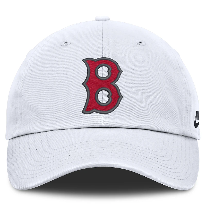 Men's Nike White Boston Red Sox Cooperstown Collection Club Adjustable Hat