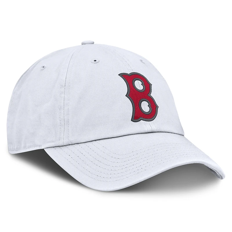 Men's Nike White Boston Red Sox Cooperstown Collection Club Adjustable Hat