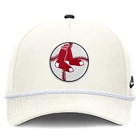 Casquette ajustable Nike blanche Boston Red Sox Cooperstown Collection Rise pour homme