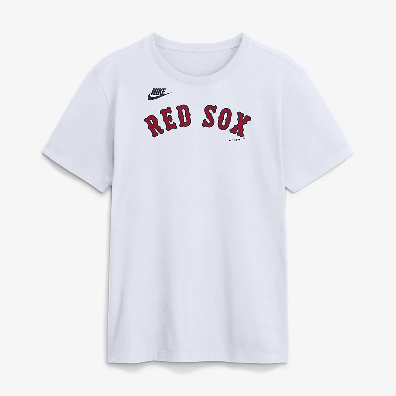 Men's Nike White Boston Red Sox Cooperstown Collection Wordmark T-Shirt