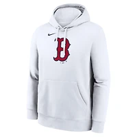 Men's Nike White Boston Red Sox Logo Club Hoodie